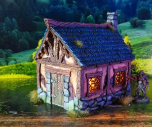 Little Cottage Tabletoprpg House 3D Models