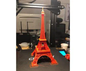 Eiffel Tower For Creality Ender 3Pro With No Support. 3D Models