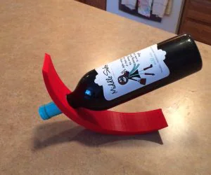 Curved Balancing Wine Holder 3D Models