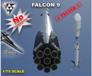 Falcon 9 Model 3D Models