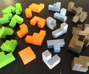 Cube Puzzle Quartet 3D Models