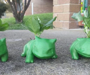 High Poly Bulbasaur Planter 3D Models