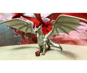 Bahamut God Of All Metallic Dragons 3D Models