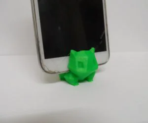 Pokemon Bulbasaur Low Poly Keyring Phone Stand 3D Models