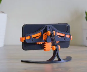 Mechanical Quick Grabrelease Phone Stand 3D Models