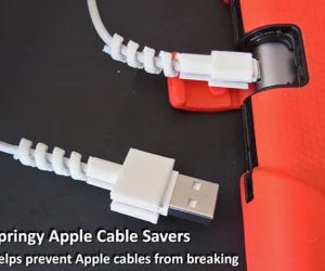 Springy Apple Cable Savers 3D Models