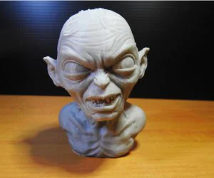 Golum Bust From Lord Of The Rings 3D Models