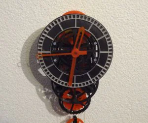 3D Printed Mechanical Clock With Anchor Escapement 3D Models