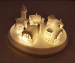 Christmas Elf Town Lamp 3D Models
