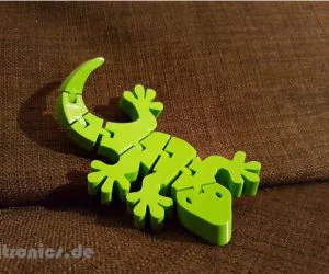 Flexi Articulated Gecko Full 3D Models