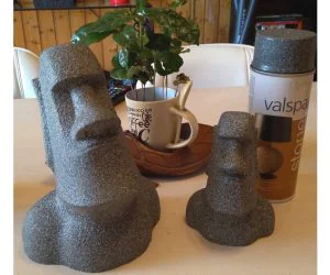 Moai Statue No Overhang 3D Models