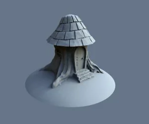 Tree Stump House 3D Models