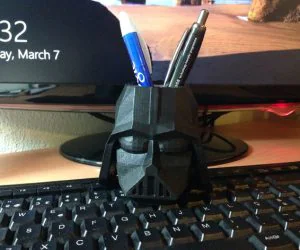 Vader Pencil Cup Lowpoly 3D Models