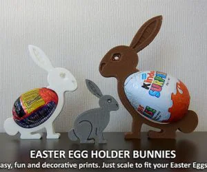 Easter Egg Holder Bunnies 3D Models