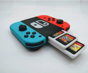 Nintendo Switch Joycon Grip And Game Case 3D Models