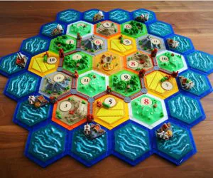 Catanstyle Boardgame 2.0 Magnetic Multicolor 3D Models