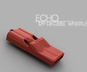 Echo 3 Tone Whistle 3D Models