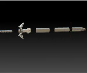 Updated.. Links Master Sword With Keys 3D Models