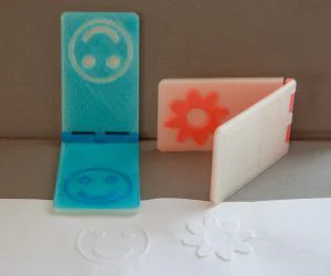 Customizable Embossing Stamp 3D Models