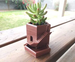 Tower Planter Pot 3D Models