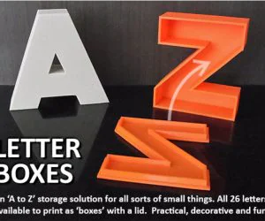 Letter Boxes 3D Models