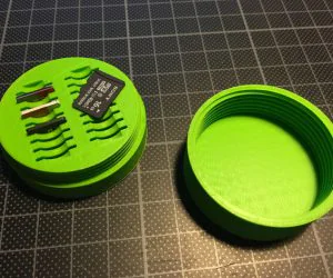 Micro Sd Card Holder 3D Models