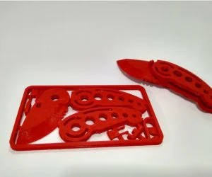 Flip Knife Business Card Kit The Original 3D Models