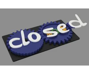 Openclosed Sign 3D Models