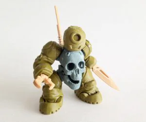 Skullbot 001 Via 3Dktoys 3D Models