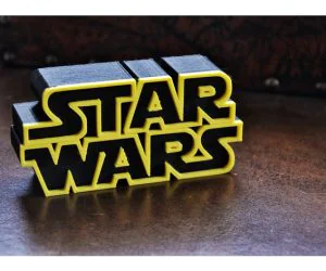Star Wars Logo 3D Models