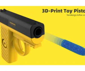 Toy Pistol 3D Models
