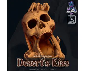 Deserts Kiss Diorama Dice Tower 3D Models