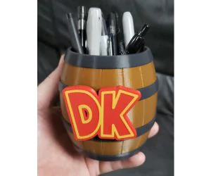 Dk Barrel Pencil Cup 3D Models