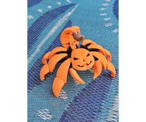 Halloween Scorpion Pumpkin 3D Models