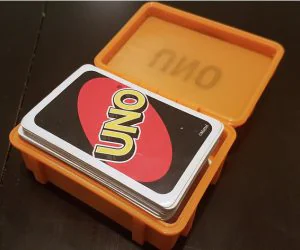 Rugged Box For Uno Game Card 3D Models