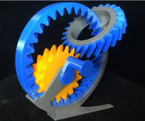 Helical Gear Kinetic Object 3D Models