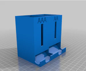 Aa Aaa Battery Dispenser Remixed 3D Models