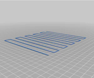Bed Level Stripes Test 3D Models