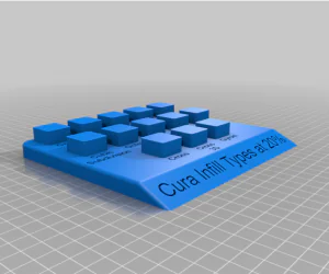 Cura Infill Display 3D Models
