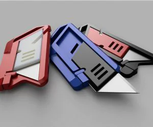 Keychain Knife Utility Blade Holder Paper Cutter 3D Models