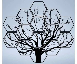 Hexagonal Tree 3D Models