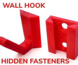 Wall Hook Hidden Fasteners 3D Models