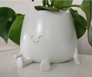 Fat Happy Sitting Pot 3D Models