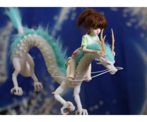 Eltanin Dragon Haku With Hollow Body For Wireelastic Stringing 3D Models