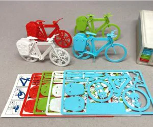 Touring Bike Business Card 3D Models