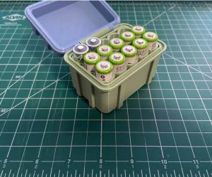 Aa Battery Storage Box 3D Models