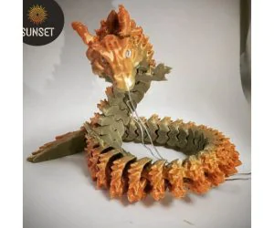 Articulated Flame Dragon 3D Models