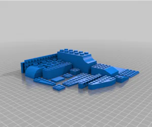 Customizable Legocompatible Brick 3D Models