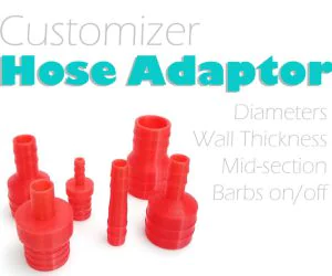 Hose Connector Customizer 3D Models