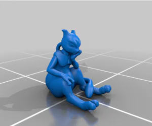 Mewtwo Thinker 3D Models